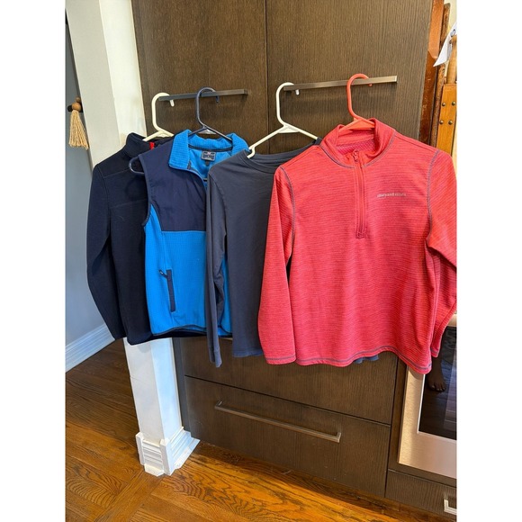 Vineyard Vines Other - Vineyard vines boys large 16 shirts bundle long sleeve fleece vest